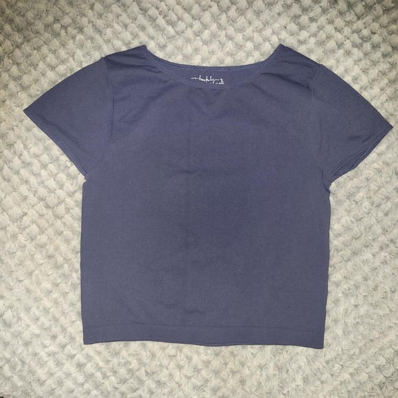 Free People Baby Tee Casual Blue/gray Women's Top - Picture 1 of 1